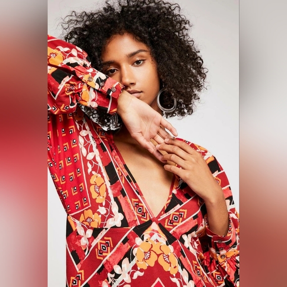 Free People - Ride to the Sunset Tunic Top/ Mini Dress - Size XS - Picture 4 of 10